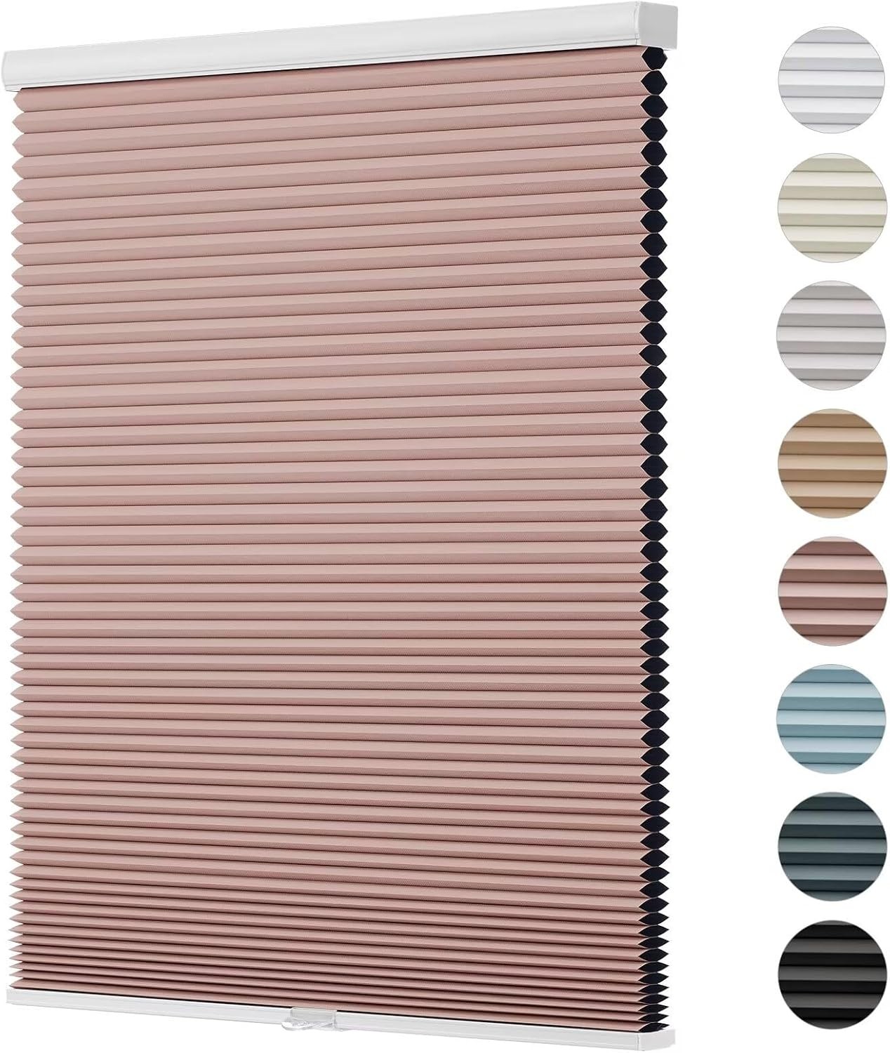 Changshade CUSTOM SIZE Cordless Blackout Honeycomb Cellular Shades Window Shades
