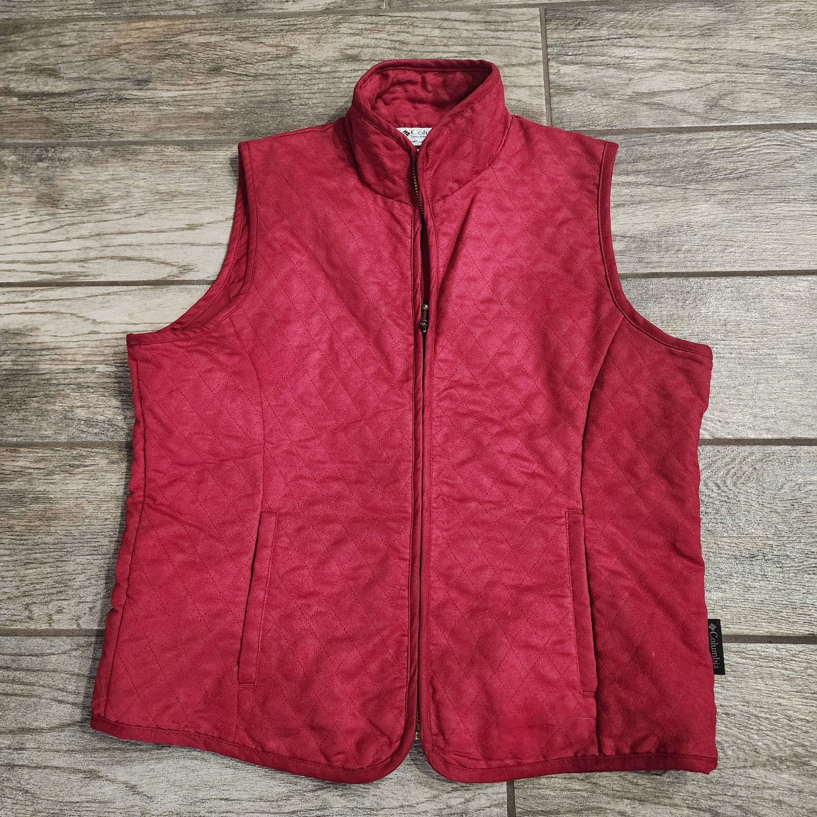 Columbia Sportswear Women\'s Red Quilted Vest Size M Columbia Sportswear Women\'s Red Quilted Vest Size M