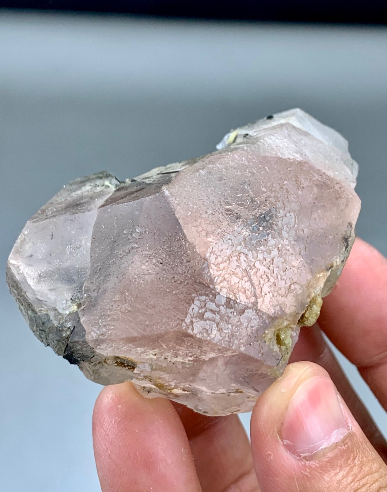 178gram Natural Pink Stepped Growth Patterns Fluorite Crystal From Pakistan 178gram Natural Pink Stepped Growth Patterns Fluorite Crystal From Pakistan