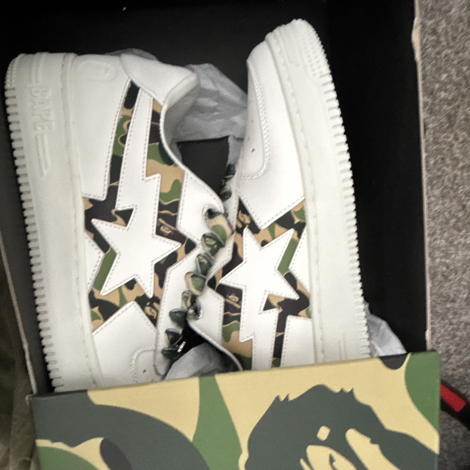A Bathing Ape Bapesta ABC Camo Pack Green A Bathing Ape Bapesta ABC Camo Pack Green
