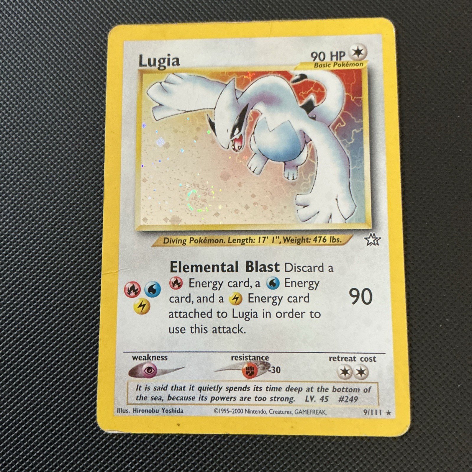 Lugia 9/111 Neo Genesis Holo HUGE SWIRL