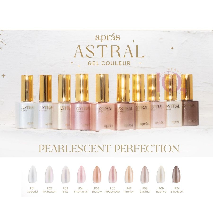 Apres Astral Gel Couleur Nail Polish PEARLESCENT 10 PCS SET BRAND NEW