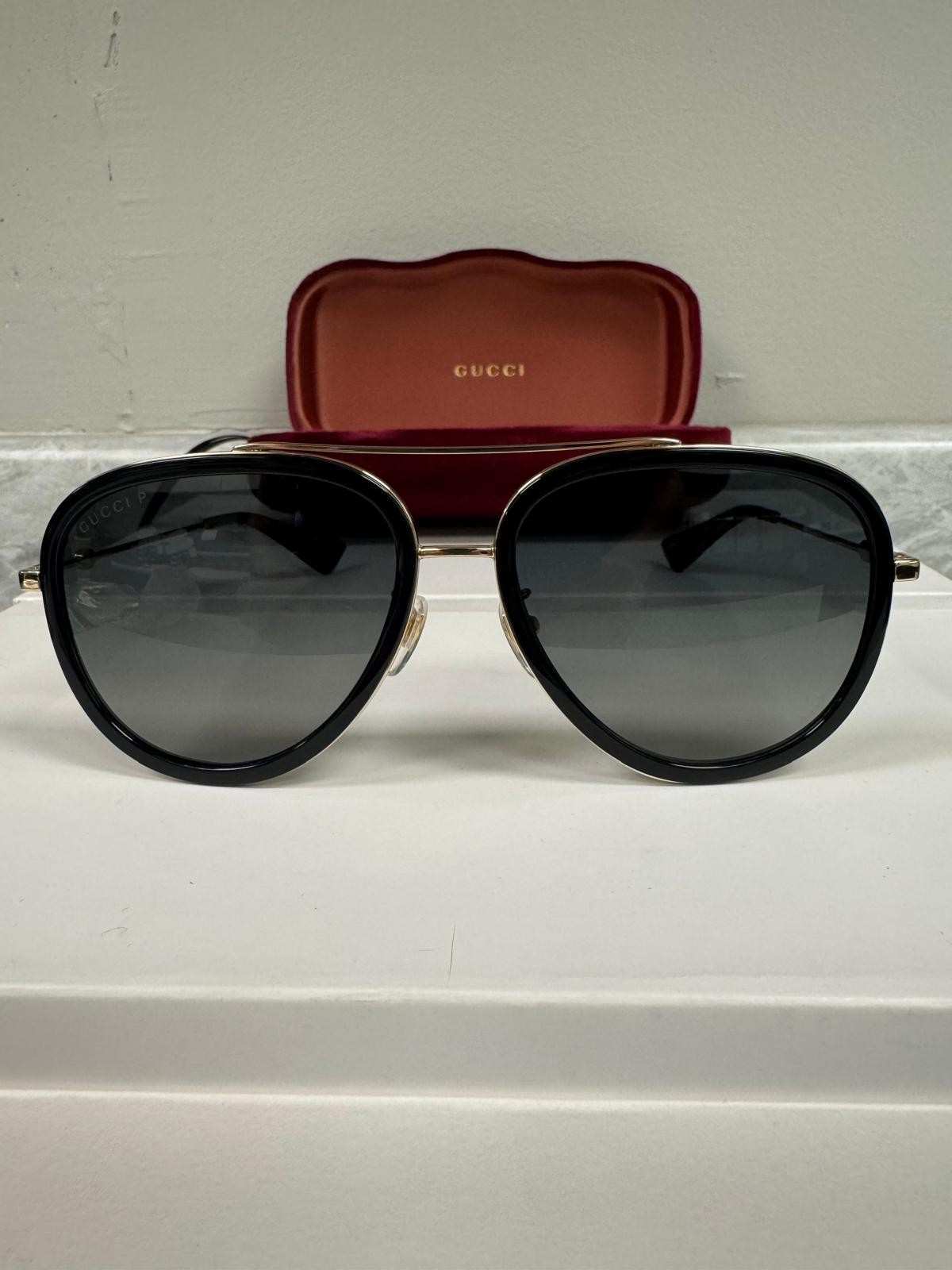 GUCCI | NEW | 0062S | 0062S - 011 | BLACK - GOLD | GRADIENT GREY