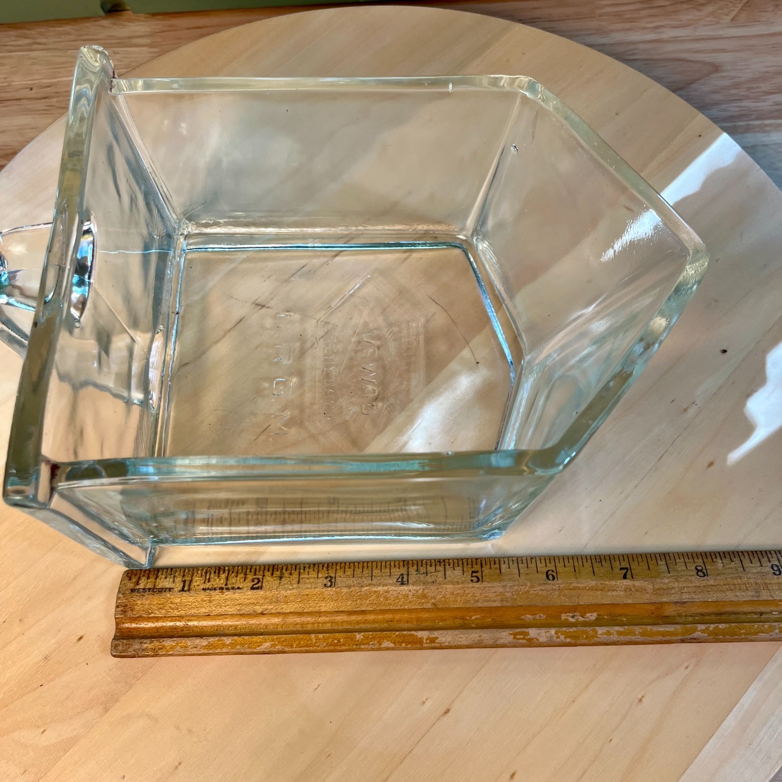 Antique Glass Chute Hoosier Style Drawer DRGM Vewag Eschebach Germany Scoop