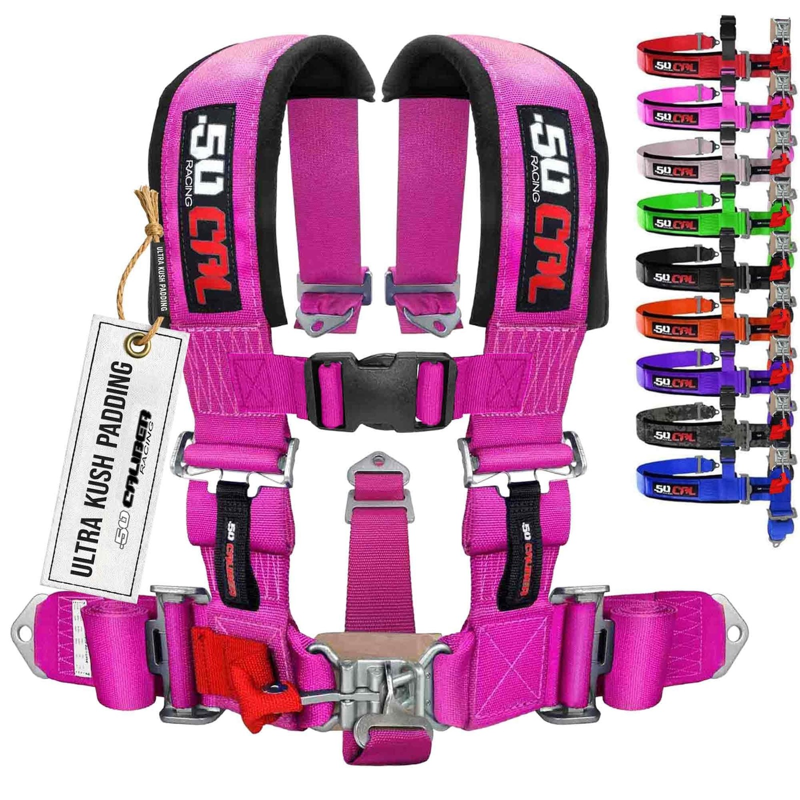 1pc Pink 5 Point Harness for Bucket Seat, Latch Release, 9 Color Options, Rac... 1pc Pink 5 Point Harness for Bucket Seat, Latch Release, 9 Color Options, Rac...
