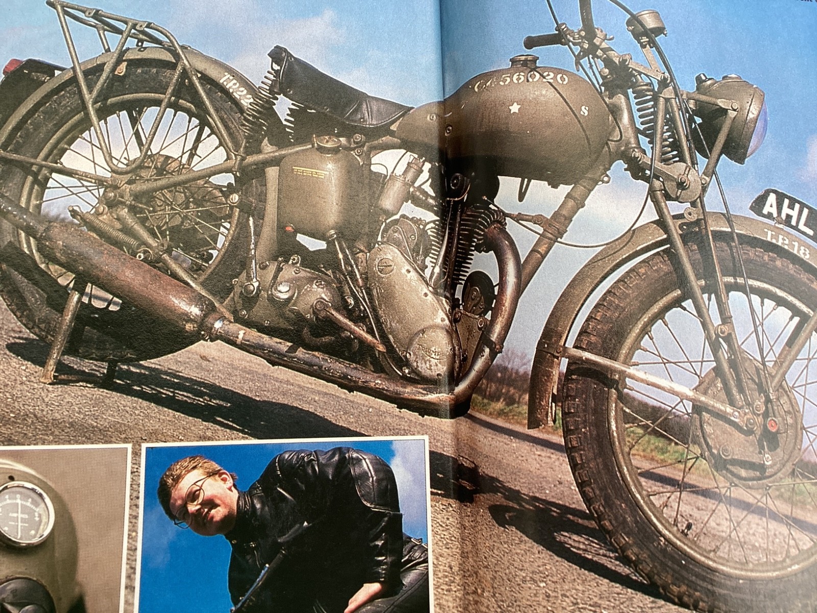 TRIUMPH 3HW ARMY MILITARY MOTORCYCLE ARTICLE .