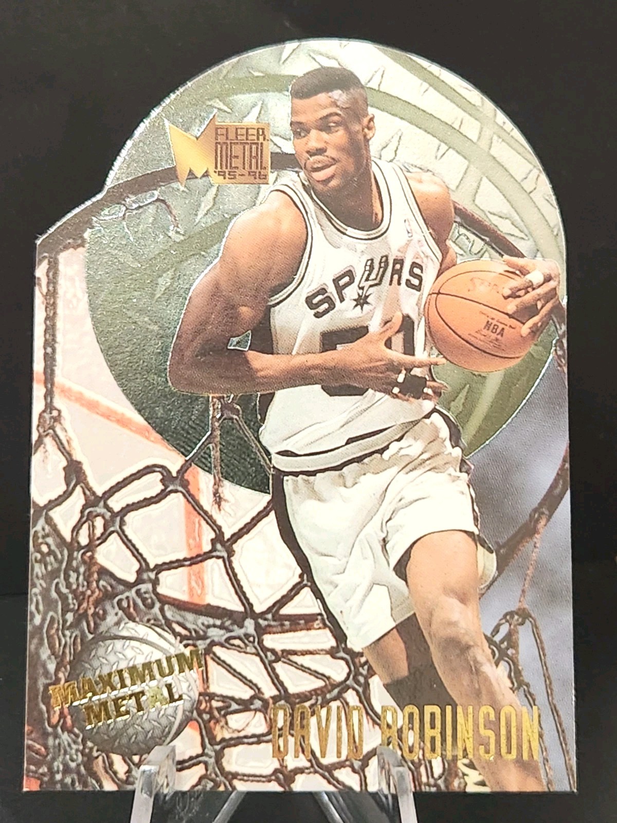1995-96 Fleer Metal - Maximum Metal David Robinson #10