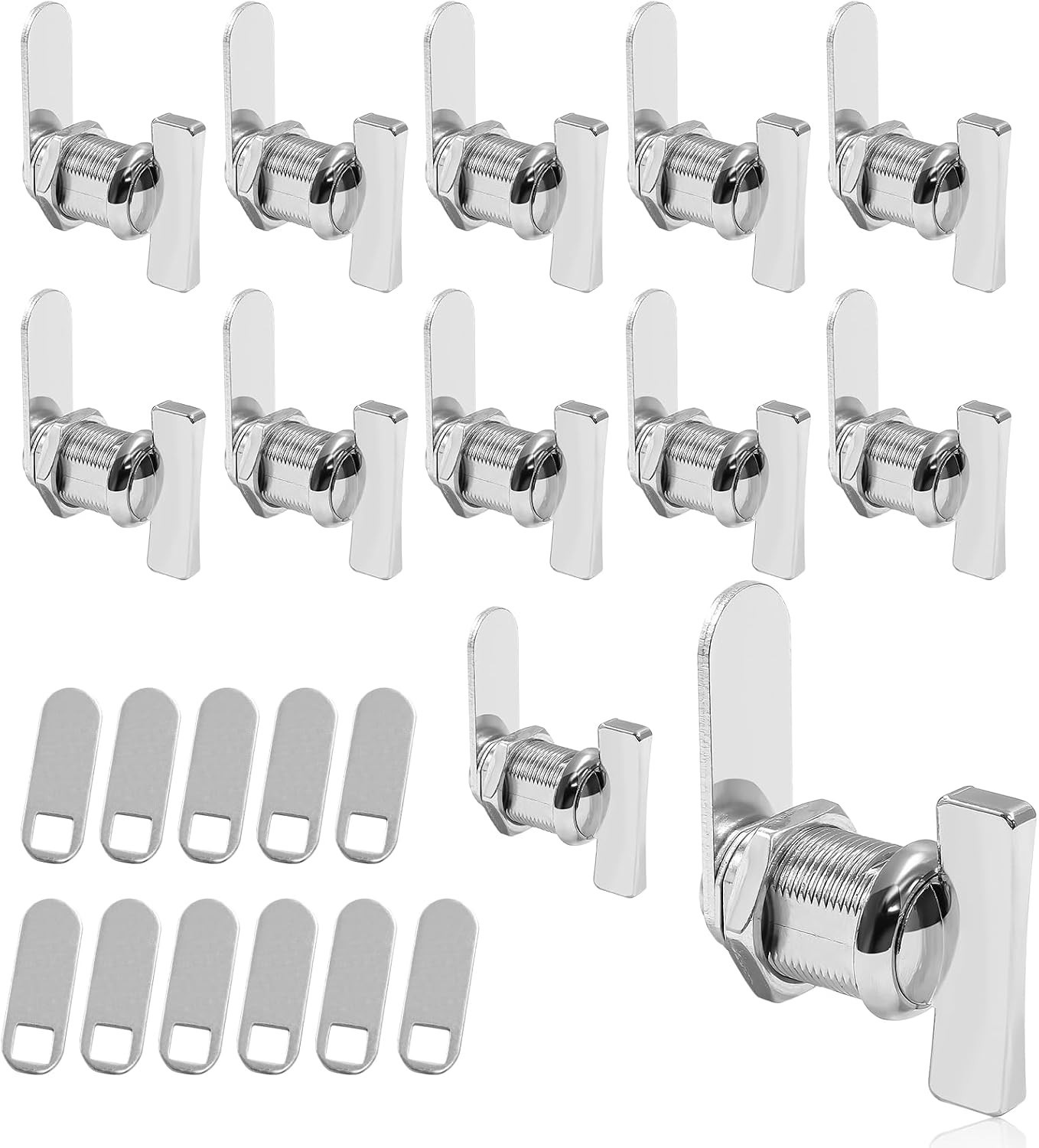 12 PCS 7/8 Inch Cam Lock Thumb Operated Non-Locking Latch for RV Camper Door 12 PCS 7/8 Inch Cam Lock Thumb Operated Non-Locking Latch for RV Camper Door