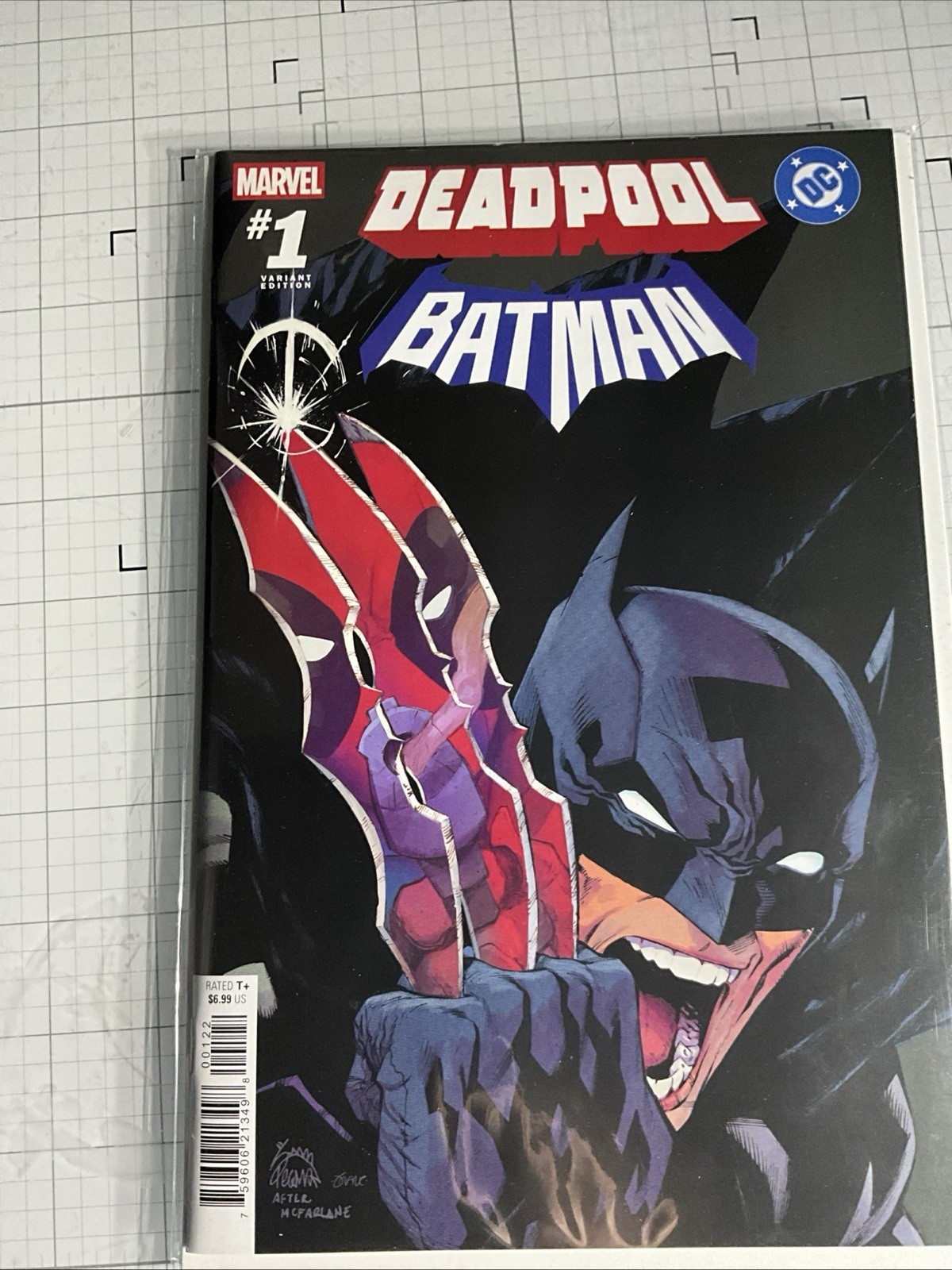 Marvel / DC: Deadpool / Batman #1 Ryan Stegman Homage Cover (Marvel Comics 2025) Marvel / DC: Deadpool / Batman #1 Ryan Stegman Homage Cover (Marvel Comics 2025)