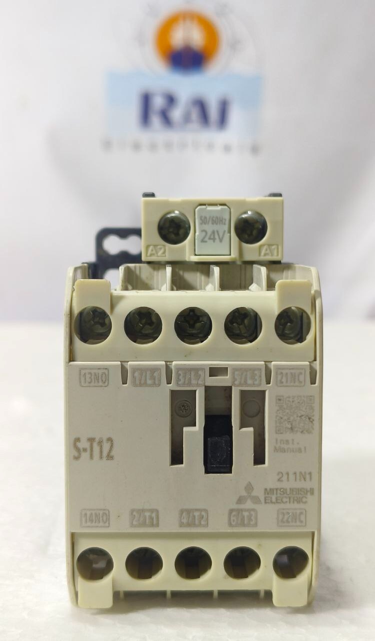 MITSUBISHI S-T12 MAGNETIC CONTACTOR 24V 50-60 HZ 3 POLE ST12 