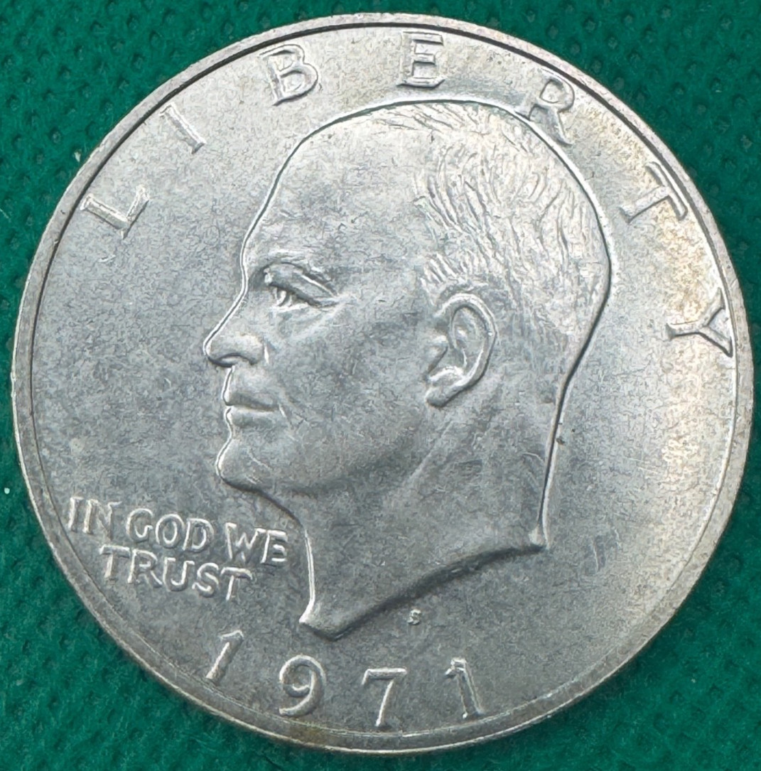 1971-S Eisenhower Dollar 40% SILVER - BU Unc (1001i)