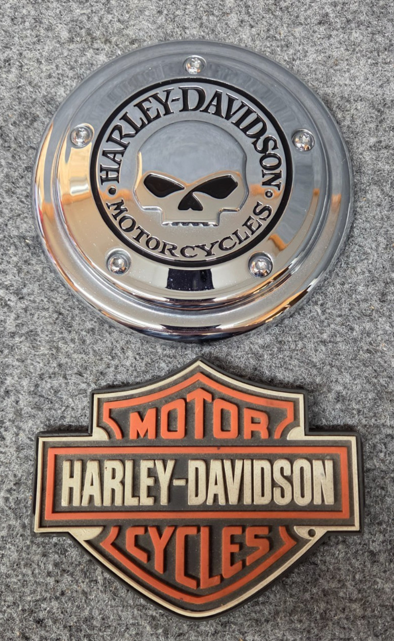 OEM HARLEY-DAVIDSON 99-17 TOURING & SOFTAIL TWIN CAM WILLIE G SKULL TIMER COVER