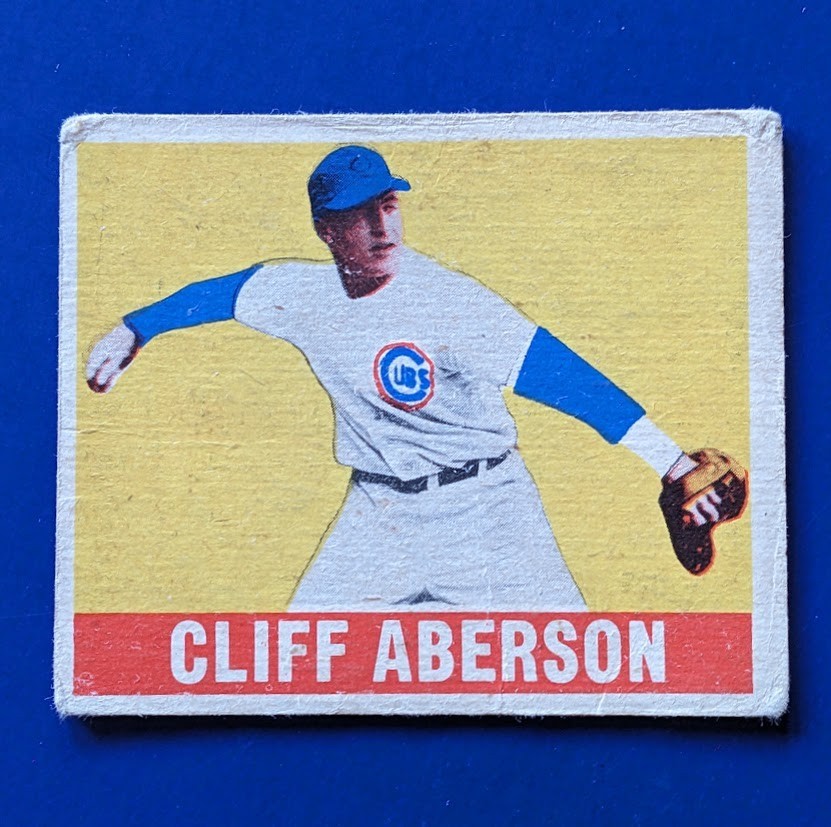 1948-49 Leaf - Cliff Aberson #136 - Chicago Cubs VG ROOKIE