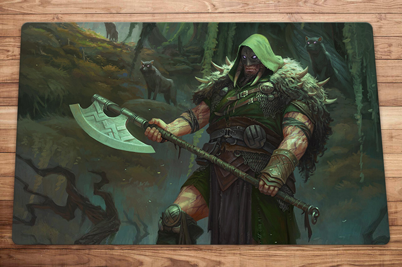 Garruk,Cursed Huntsman Trading Card Game MTG Playmat TCG CCG Mat Free Bag