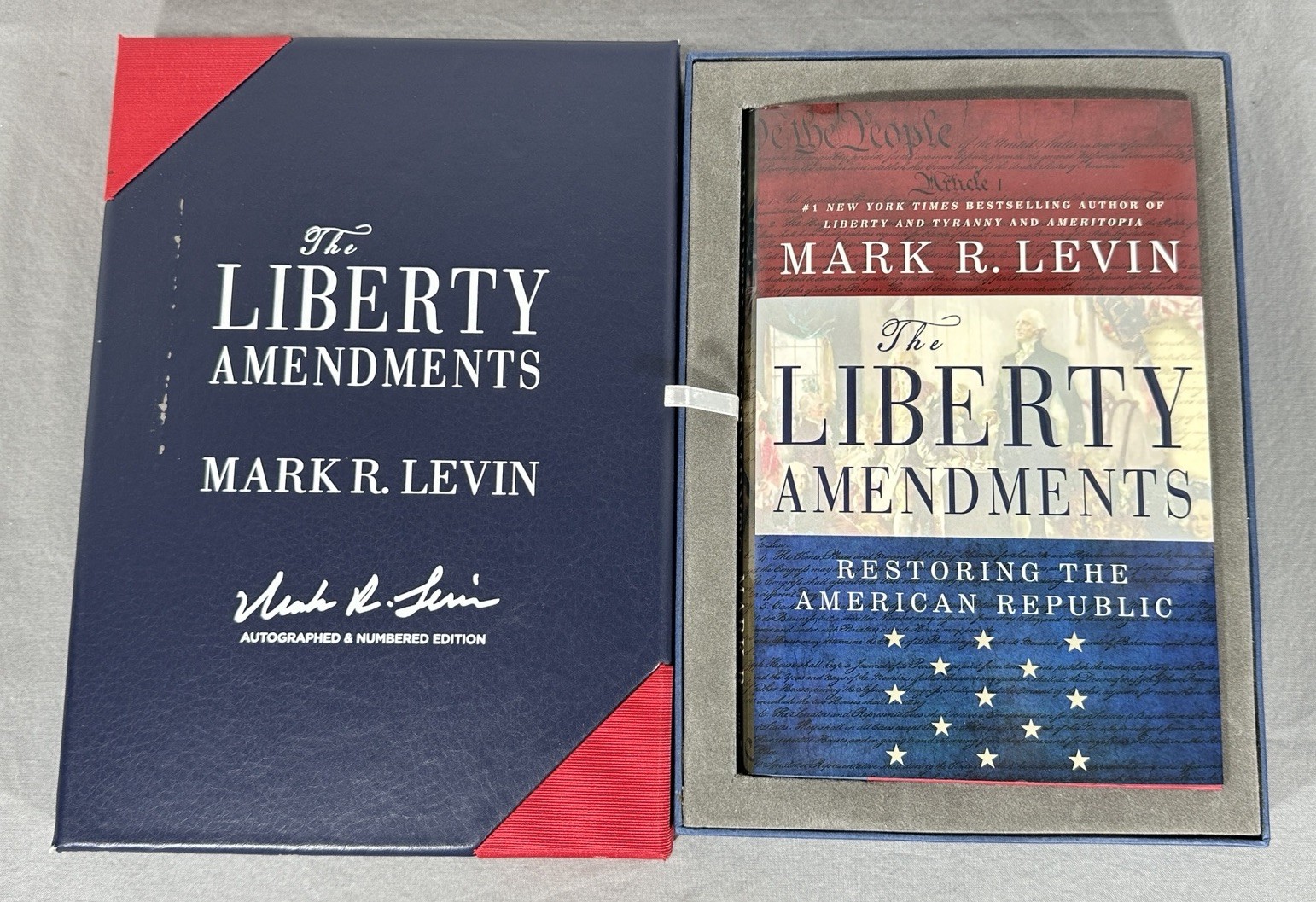 Signed Mark Levin Liberty Amendments Autographed Limited Ed COA Box Set