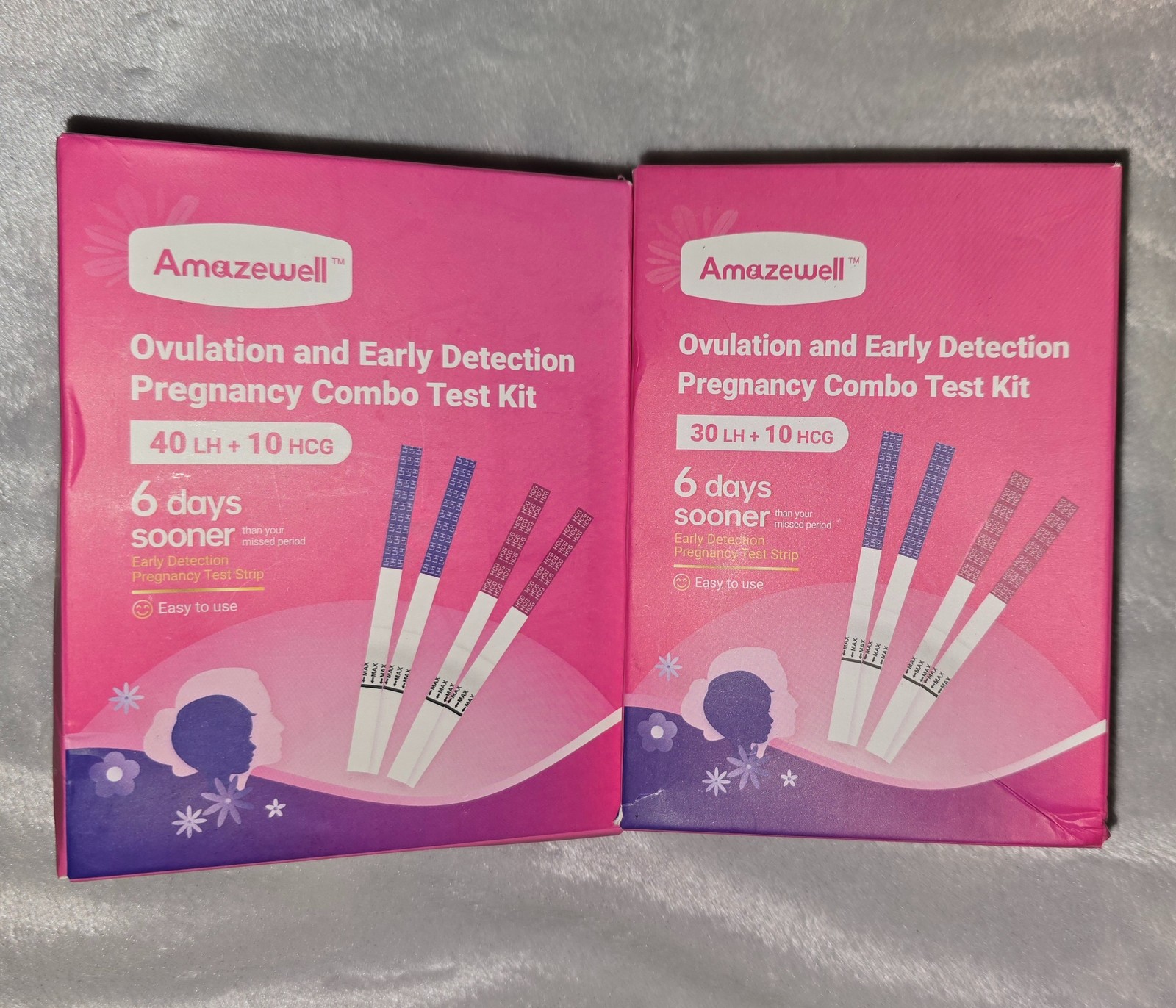 2 Pack Amazewell Ovulation Pregnancy Test Kit Combo 70 LH 20 HCG Strips 2 Pack Amazewell Ovulation Pregnancy Test Kit Combo 70 LH 20 HCG Strips
