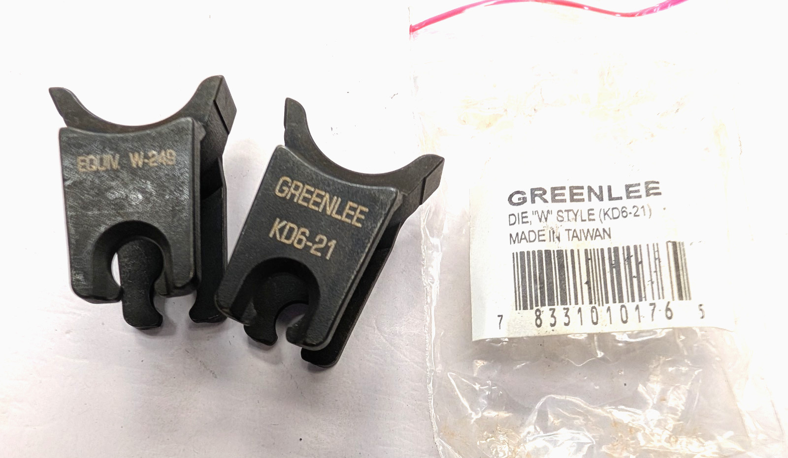 NEW GREENLEE KD6-21 DIE- W Style -Free Shipping