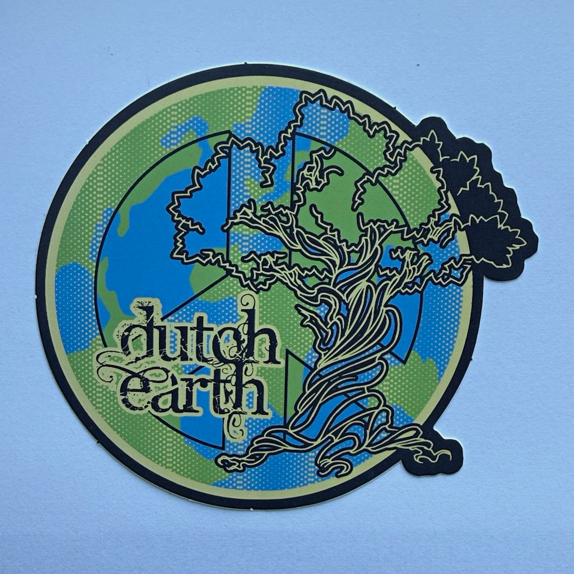 Vintage Dutch Bros Dutch Earth Peace Tree Sticker Rare Pre-2010
