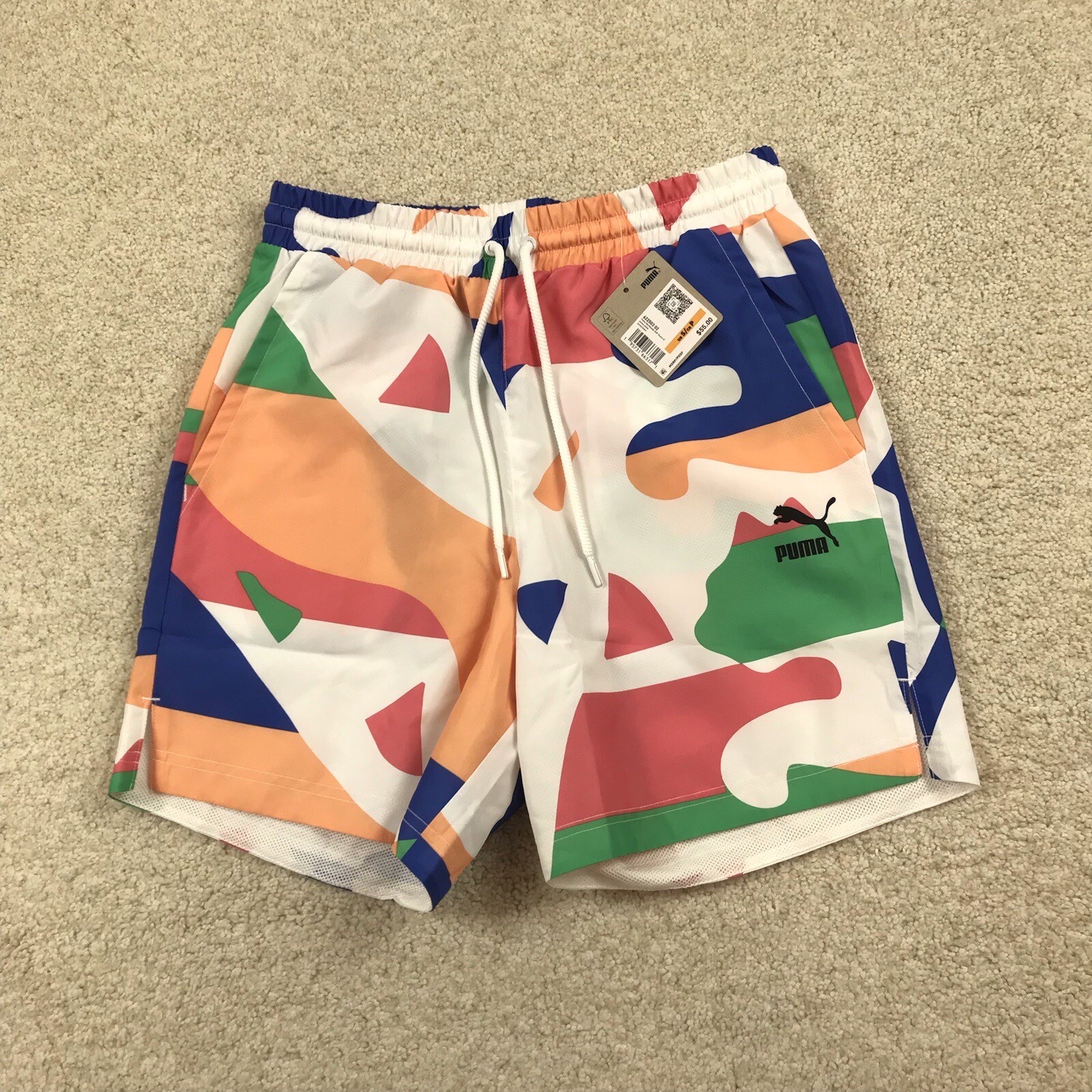Puma Worldwide All Over Print Shorts Mens Small 6\