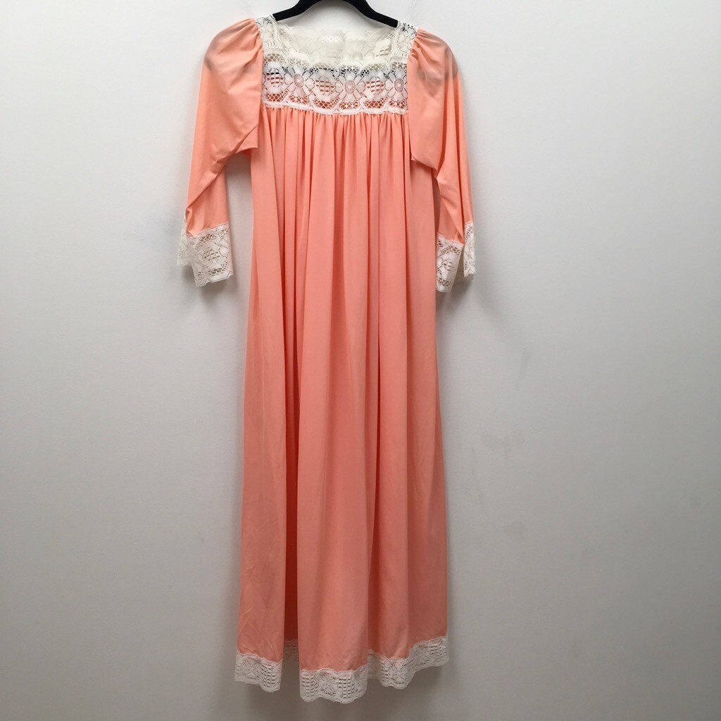 Aristocraft By Superior Womens A Line Dress Pink Pleated Maxi Lace Vintage M