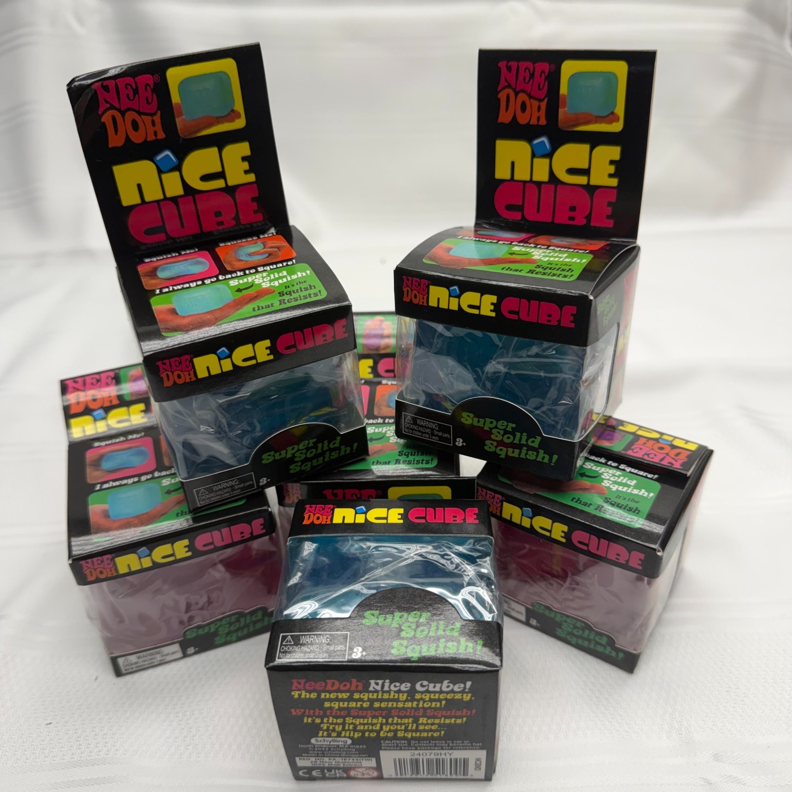 NEW Nee Doh Nice Cube - Super Solid Squish (Purple) - Stress fidget relief toy NEW Nee Doh Nice Cube - Super Solid Squish (Purple) - Stress fidget relief toy