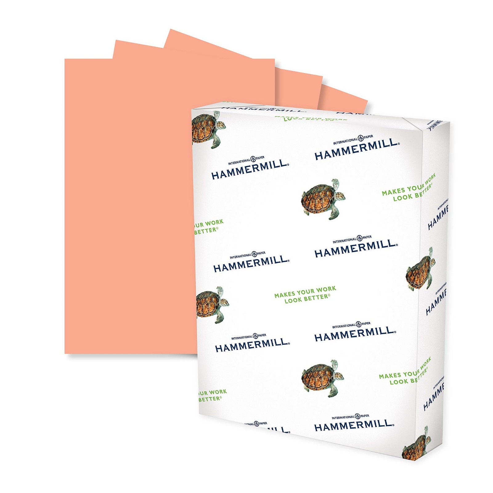 Hammermill Colored Paper, 24lb Salmon Printer Paper, 8.5 x 11-1 Ream, 500 Sheets Hammermill Colored Paper, 24lb Salmon Printer Paper, 8.5 x 11-1 Ream, 500 Sheets