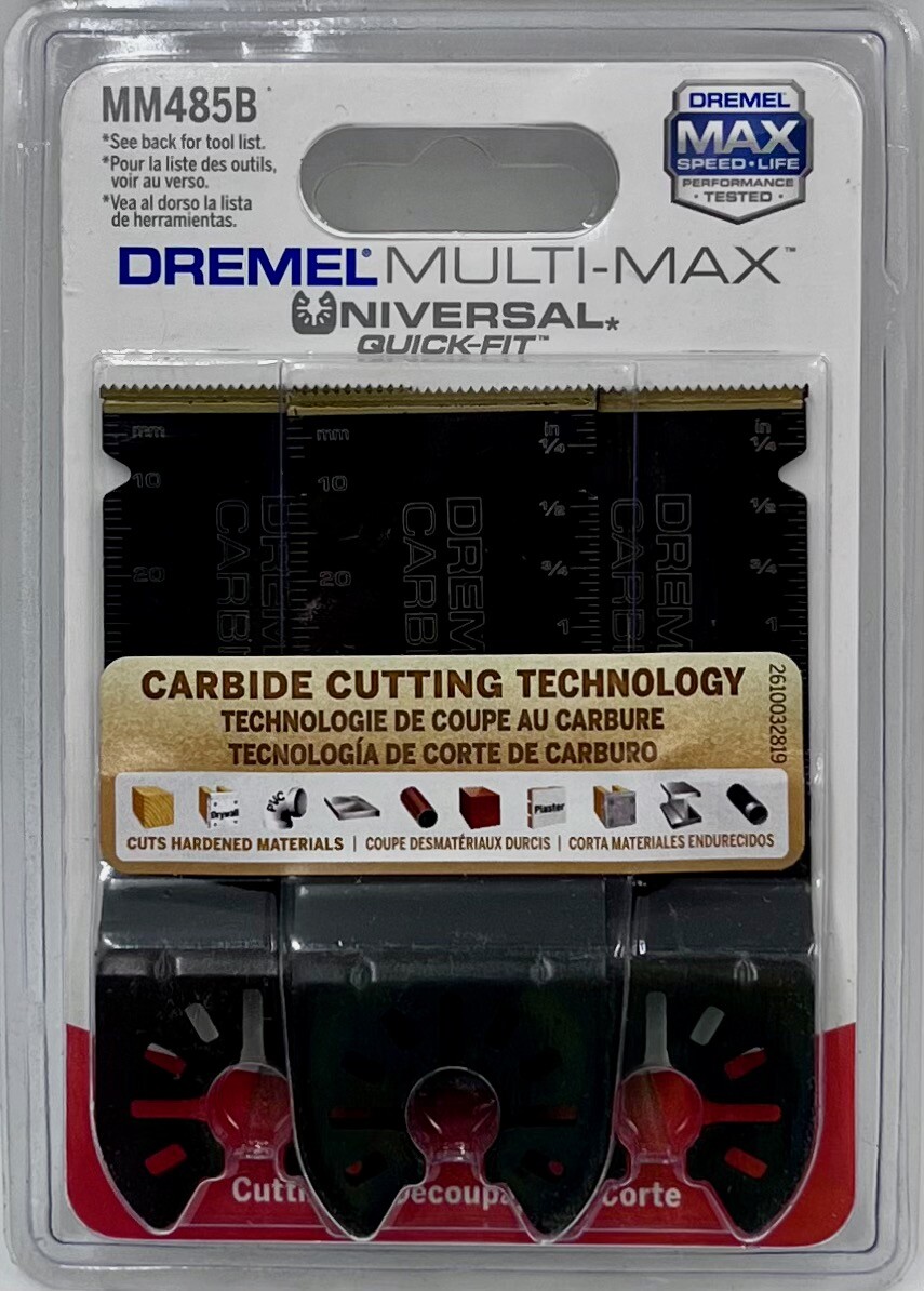Dremel MM485B Carbide Flush Cutting Blades, Pack of 3