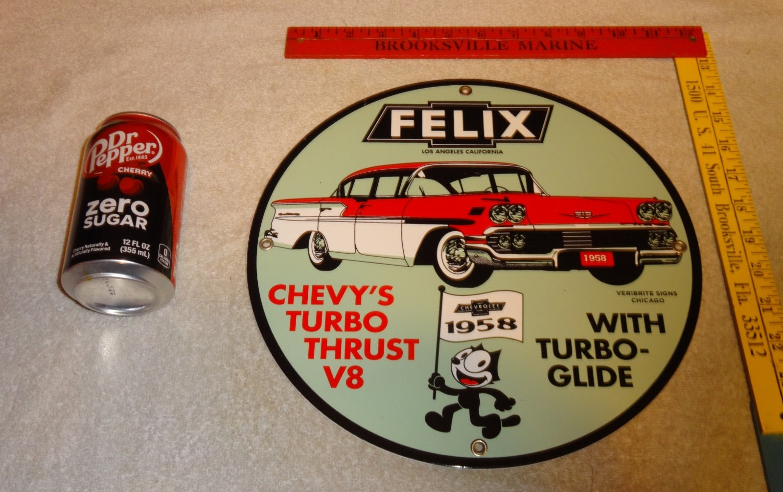 VINTAGE 1958 FELIX THE CAT CHEVROLET CHEVY 11 3/4