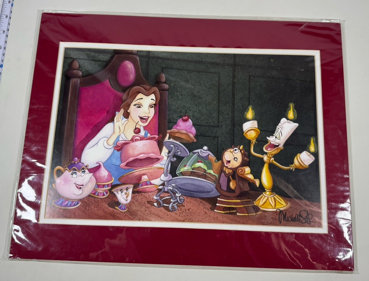 Disney Art Print Michelle St. Laurent Belle, Be Our Guest Beauty & The Beast