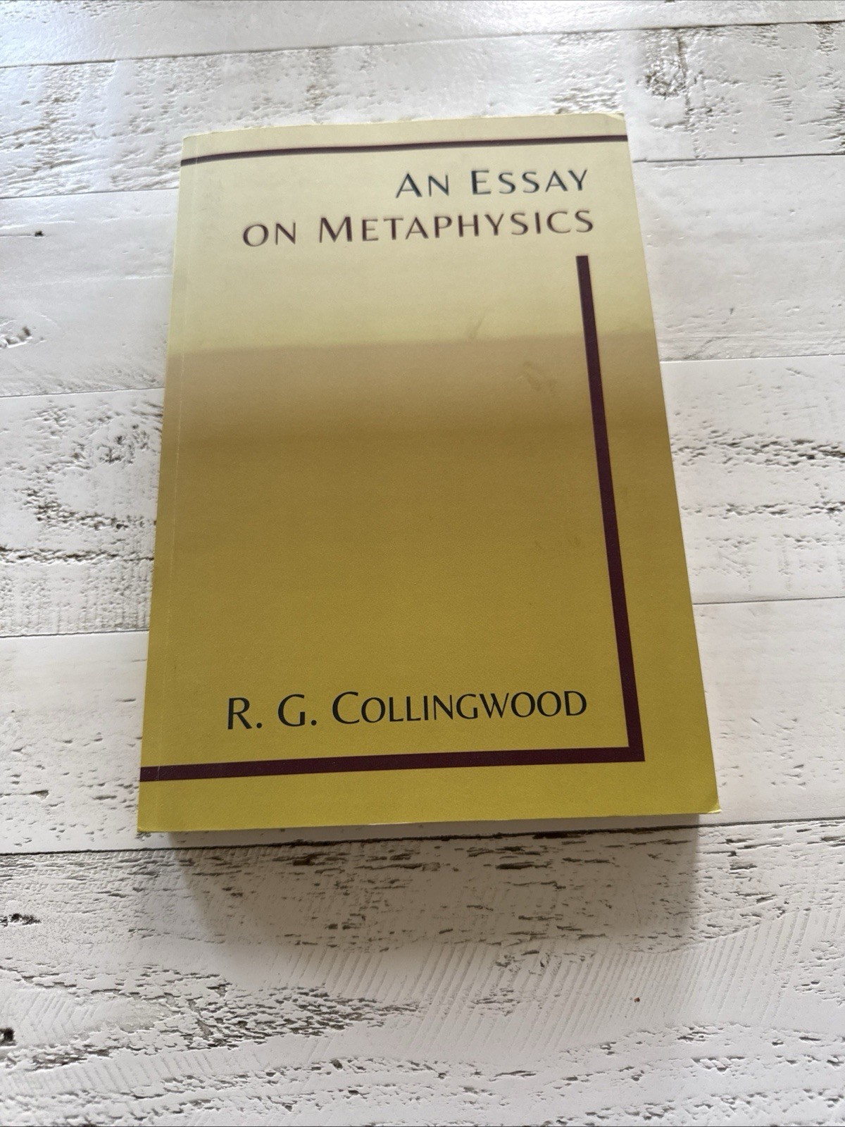 An Essay on Metaphysics R.G. Collingwood 2014 Martino Publishing Softcover