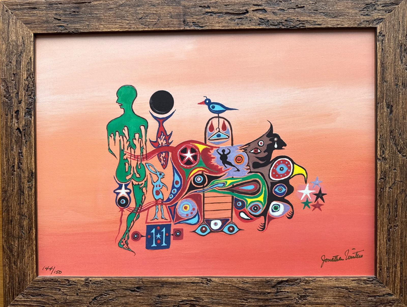 Jonathan Winters “The Thoughts Of A Matador” Signed #144/150 Giclée On Canvas 