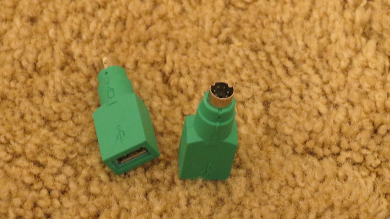 2 x Genuine Microsoft PS/2 Male to USB Female Adapter Converter 2 x Genuine Microsoft PS/2 Male to USB Female Adapter Converter