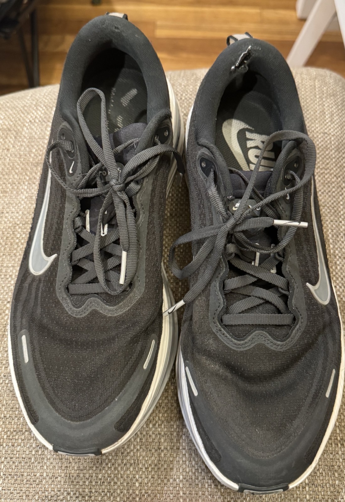 Mens Nike Vomero Plus ZoomX Black Athletic Sneakers 10M