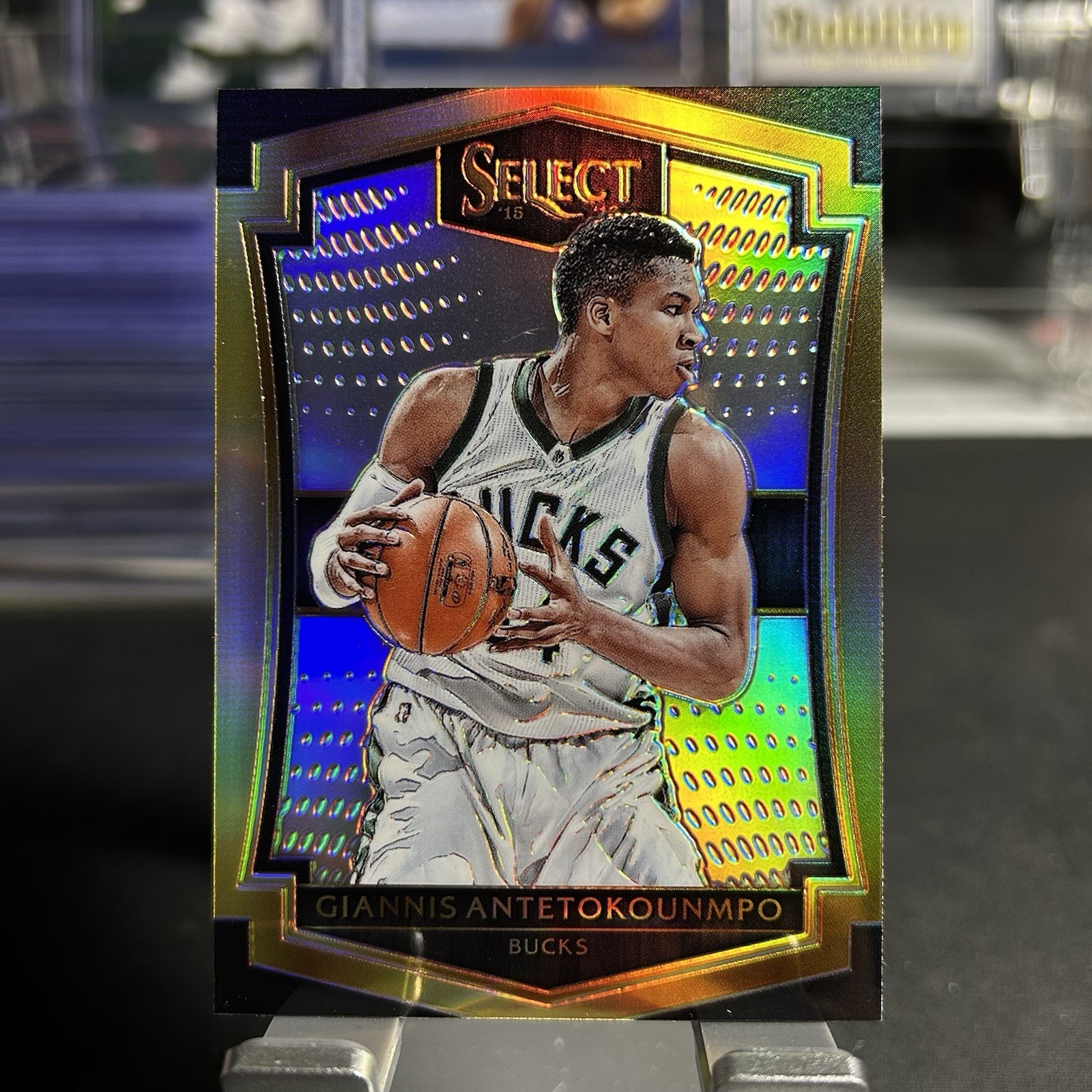 2015-16 Panini Select Premier Giannis Antetokounmpo Silver Prizm #193 Bucks 2015-16 Panini Select Premier Giannis Antetokounmpo Silver Prizm #193 Bucks