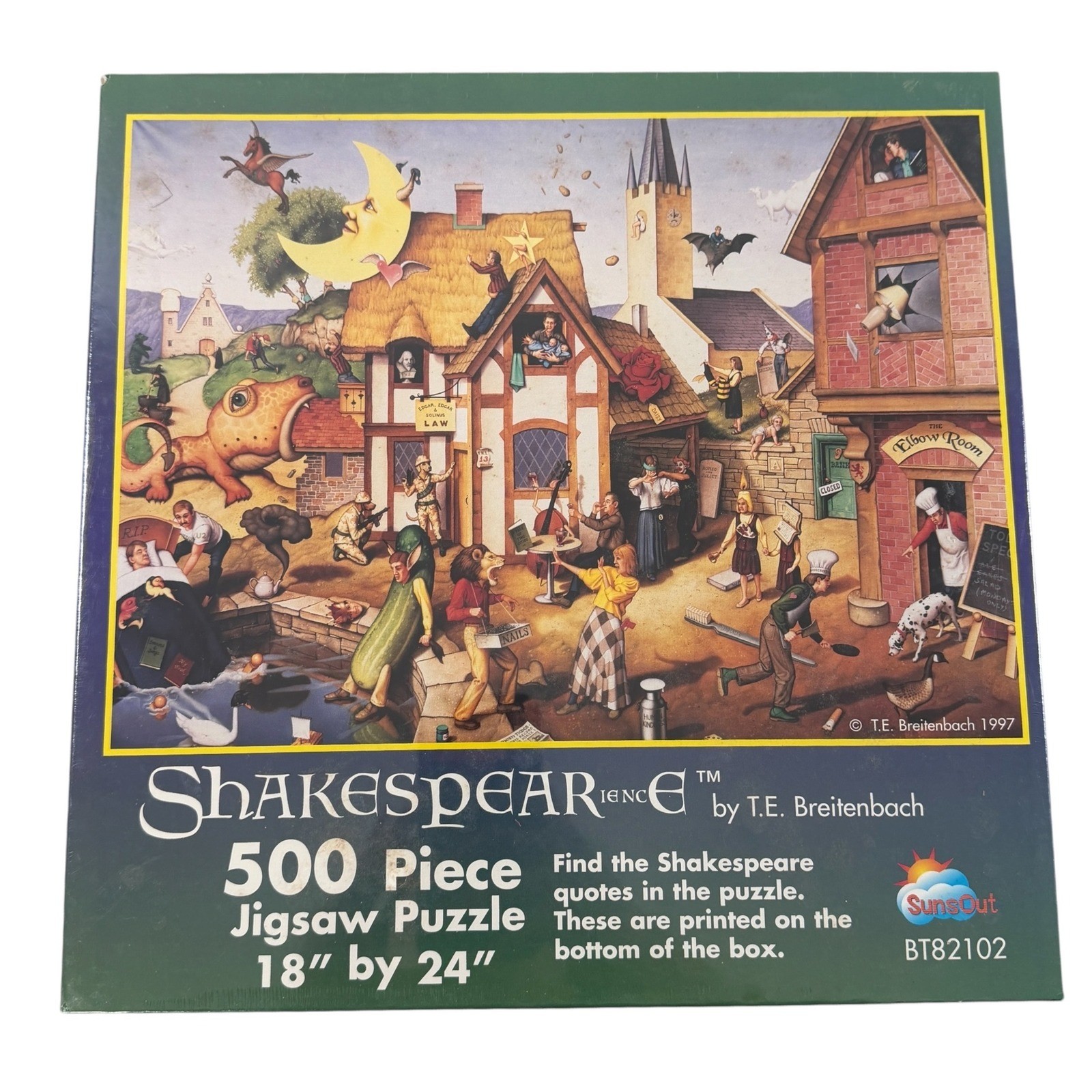 VTG SunsOut Shakespeareience 500 Piece Jigsaw Puzzle TE Breitenbach 18x24 NEW