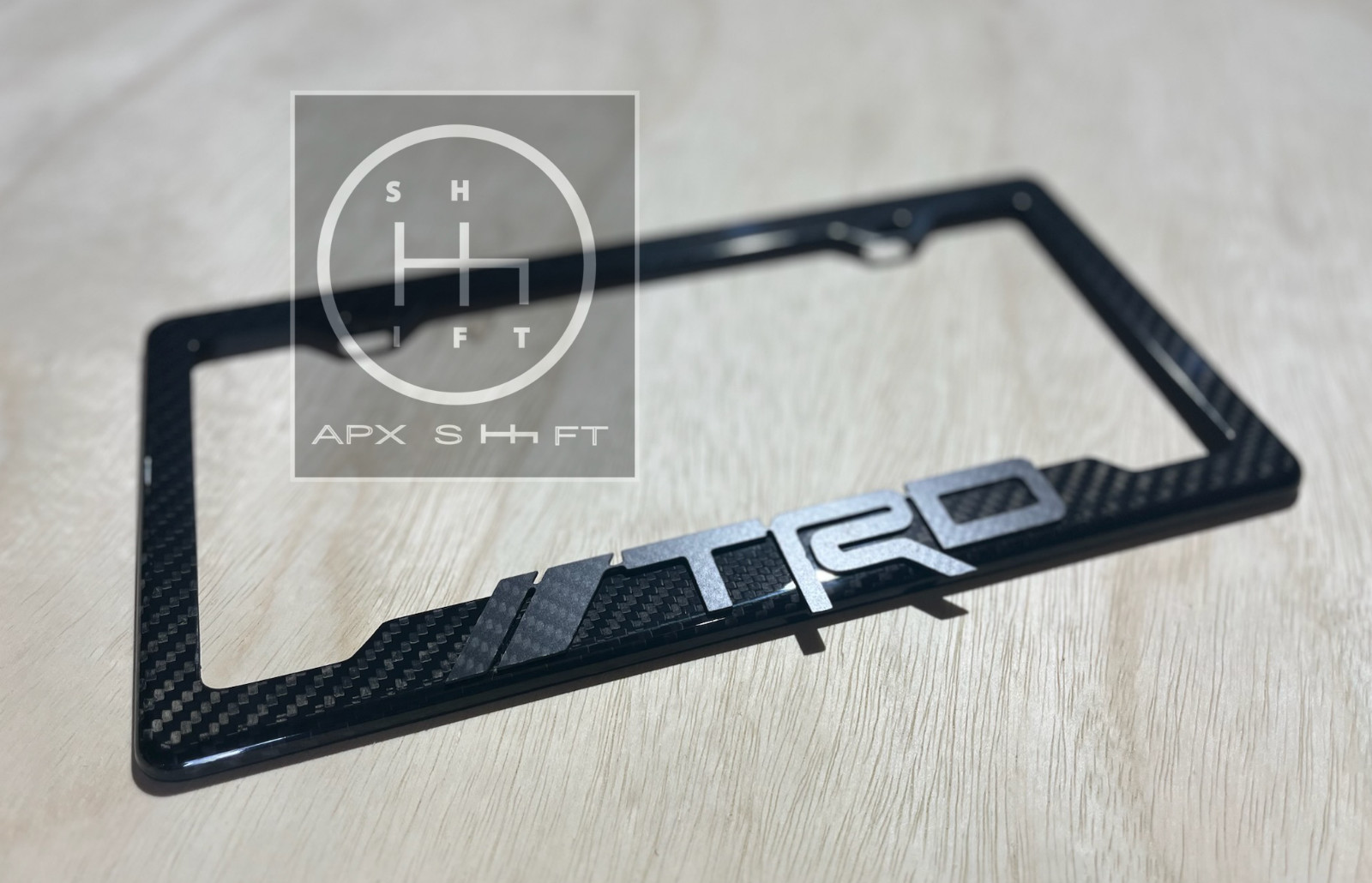 100% Real Carbon Fiber License Plate TRD Holder Frame With 3K Twill 100% Real Carbon Fiber License Plate TRD Holder Frame With 3K Twill