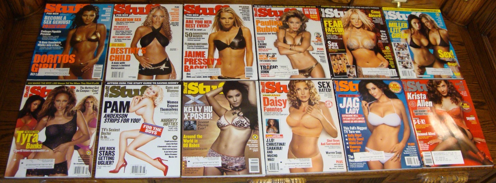STUFF MAGAZINE Lot of 12 Issues Men's Magazine Collection 2000 - 2003 STUFF MAGAZINE Lot of 12 Issues Men's Magazine Collection 2000 - 2003