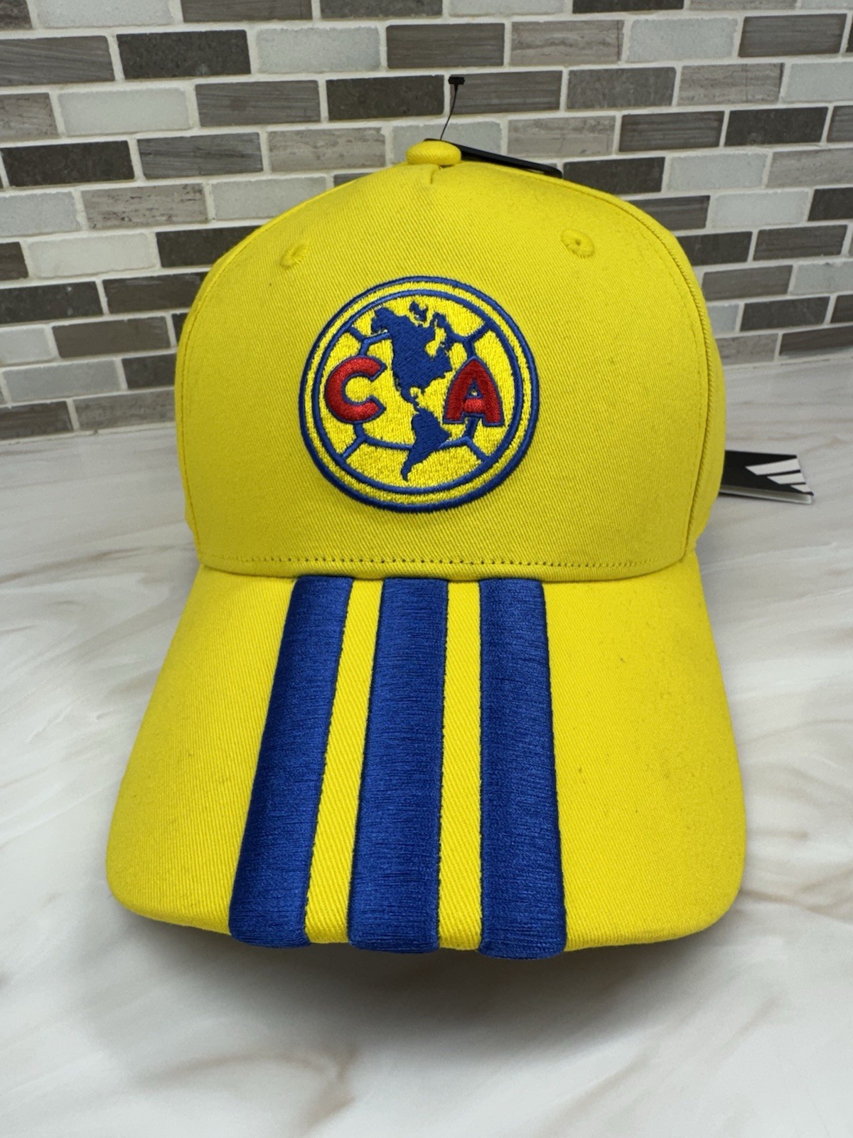ADIDAS Club America Home 2026 Adult Yellow Hat/Cap OSFM KS7945 ADIDAS Club America Home 2026 Adult Yellow Hat/Cap OSFM KS7945