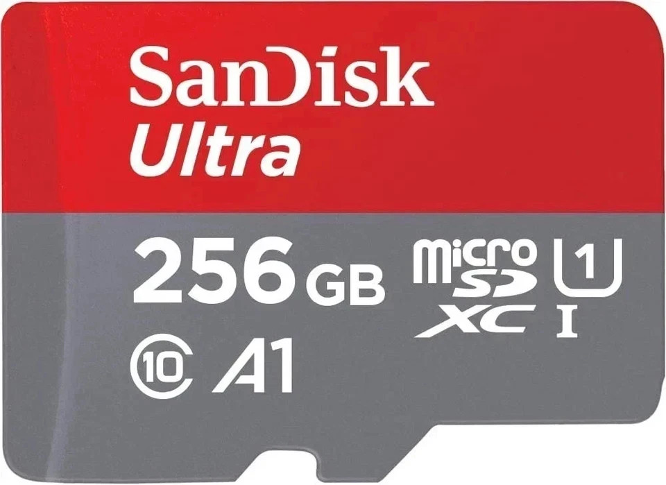 SanDisk 256GB Ultra Micro SD SDXC A1 Class 10 120MB/s 4K HD Memory Card+Adapter