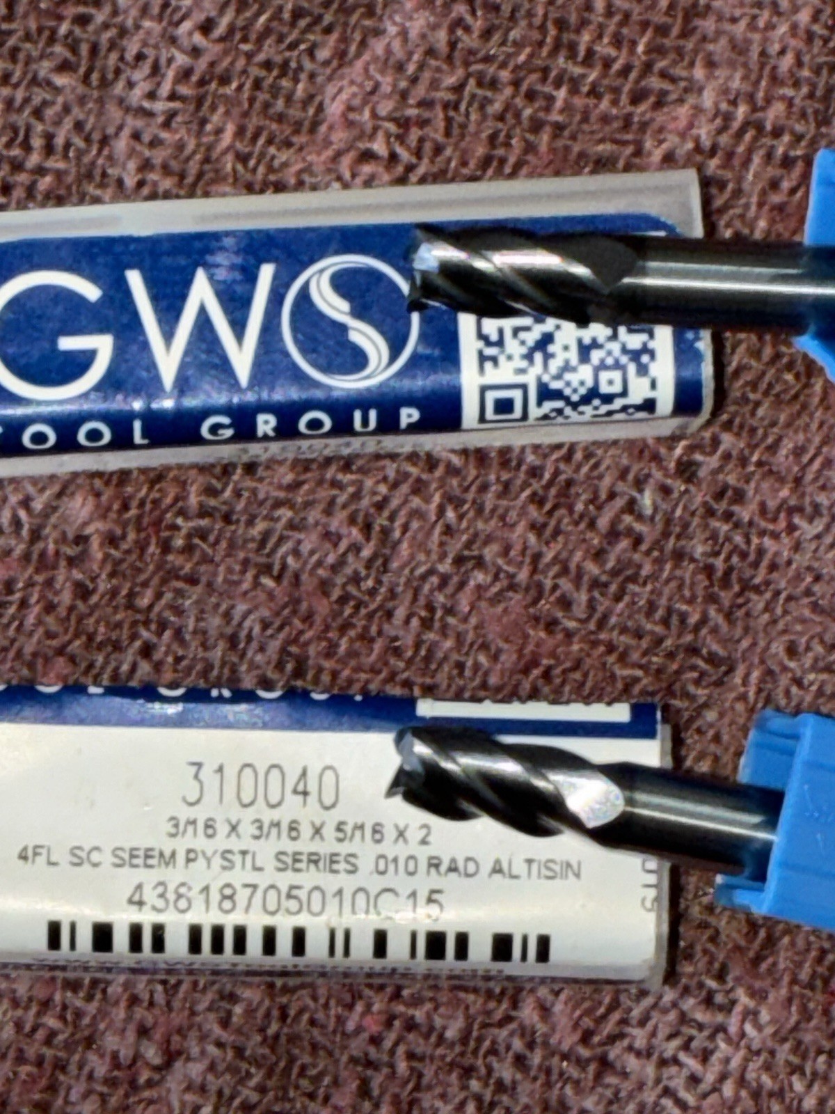 LOT OF 2 GWS 310040 3/16\
