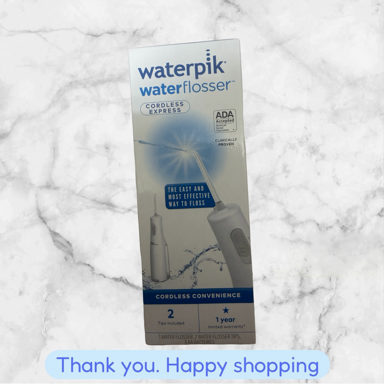 Waterpik WF Cordless Express Water Flosser 2 Tips NEW SHIPPING