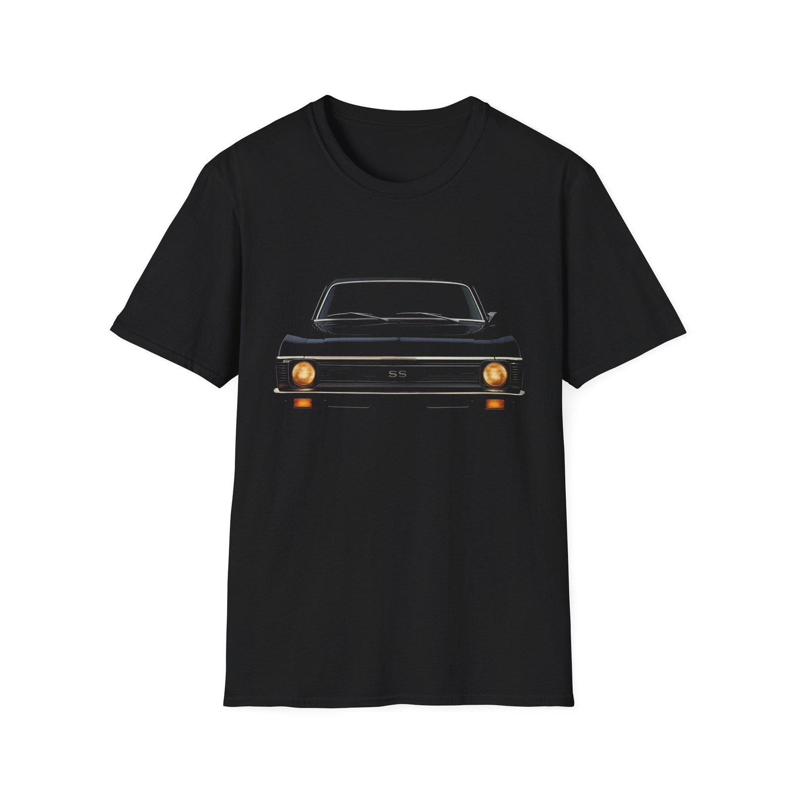 1969 Chevy Nova SS Front View – Classic Muscle Car T-Shirt