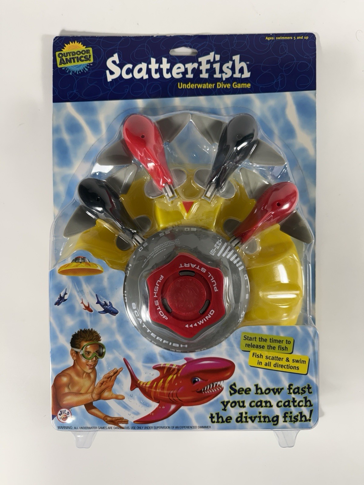 2002 Wild Planet ScatterFish Underwater Dive Game New Old Stock NOS Sealed Vtg