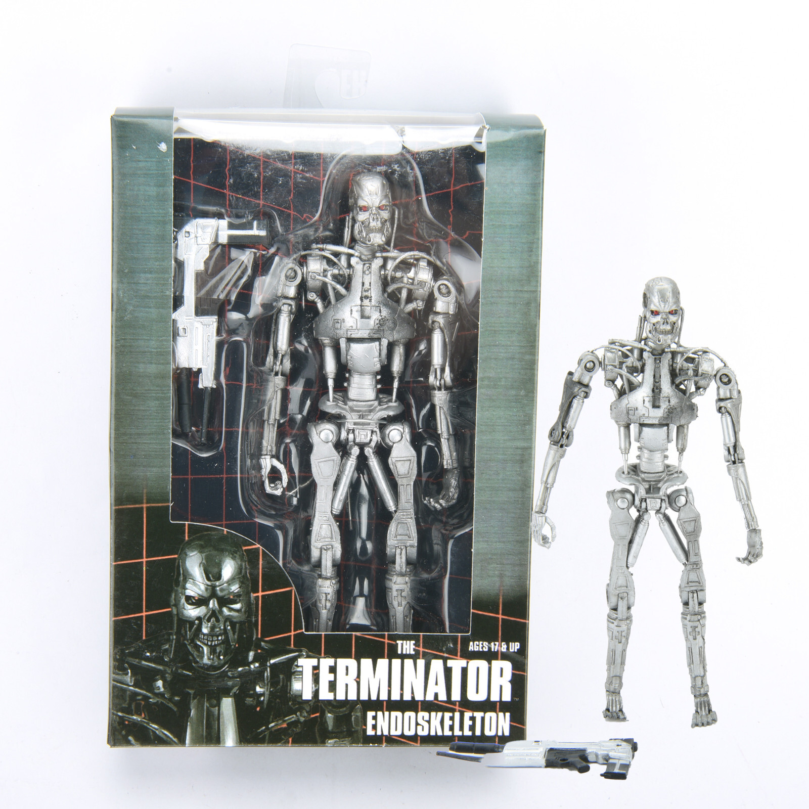 The Terminator 2 Endoskeleton Arnold Schwarzenegger T-800 Action Figures Toys