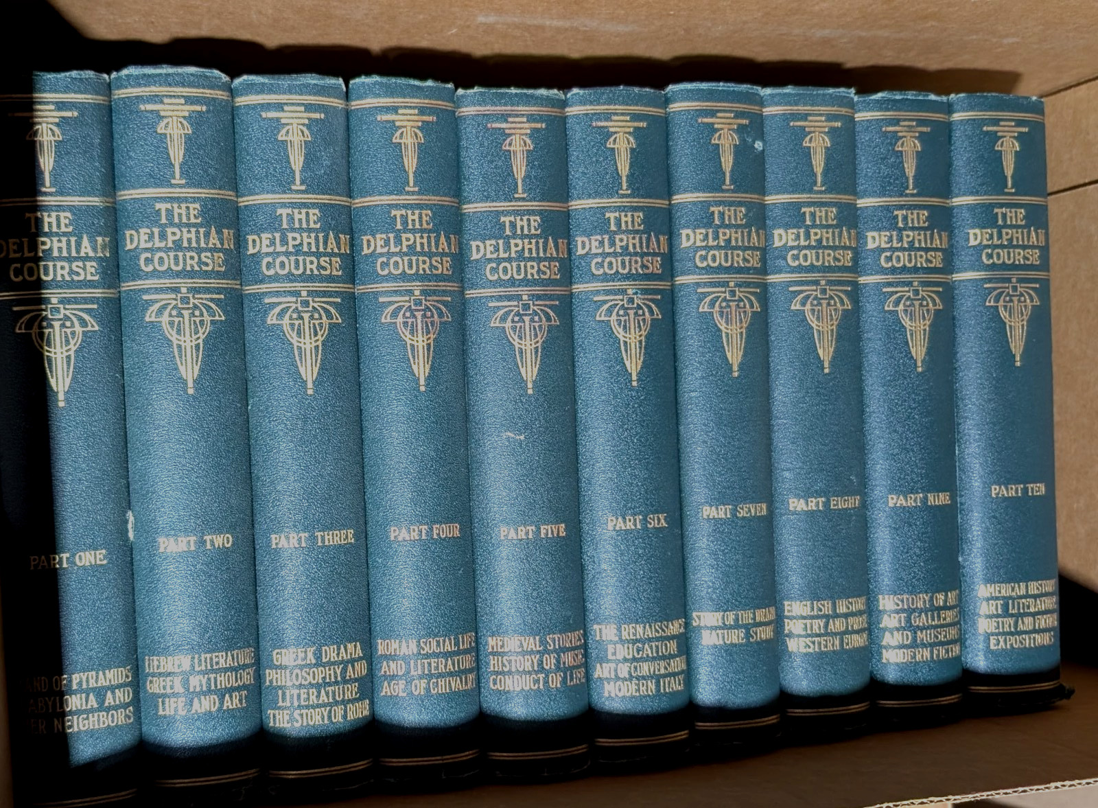 Vintage 1913 The Delphian Course Complete 10 Volume Set Hardcover Art History