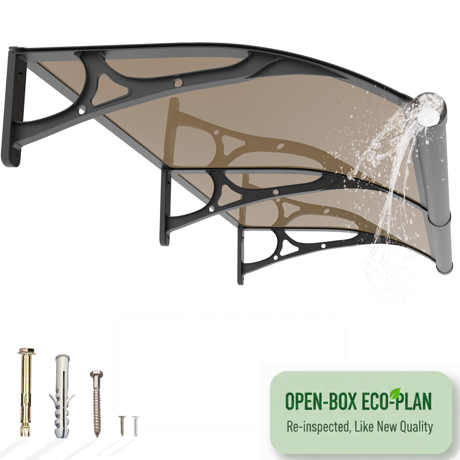 Aluminum Alloy Window Awning Door Canopy for Porch UV Rain Snow Cover Outdoor Aluminum Alloy Window Awning Door Canopy for Porch UV Rain Snow Cover Outdoor
