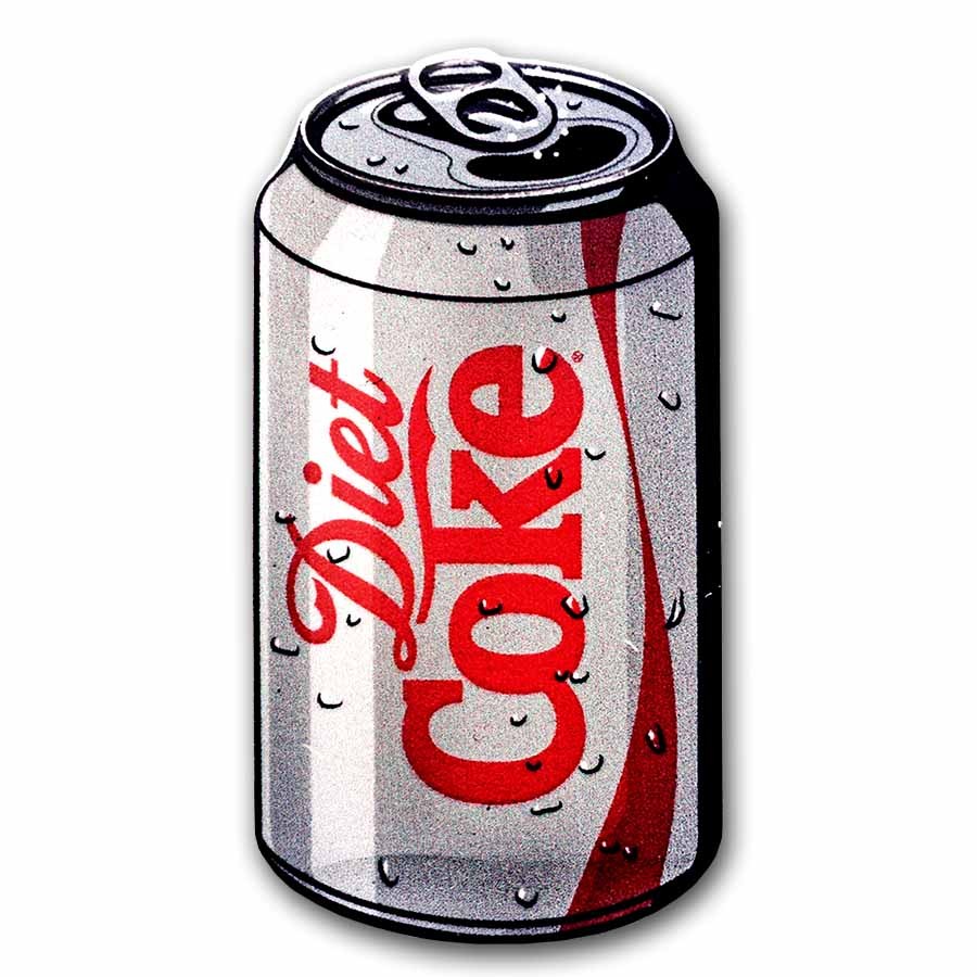 Coca-Cola® 1 oz Silver Diet Coke Shaped Coin w/ Box & COA Coca-Cola® 1 oz Silver Diet Coke Shaped Coin w/ Box & COA