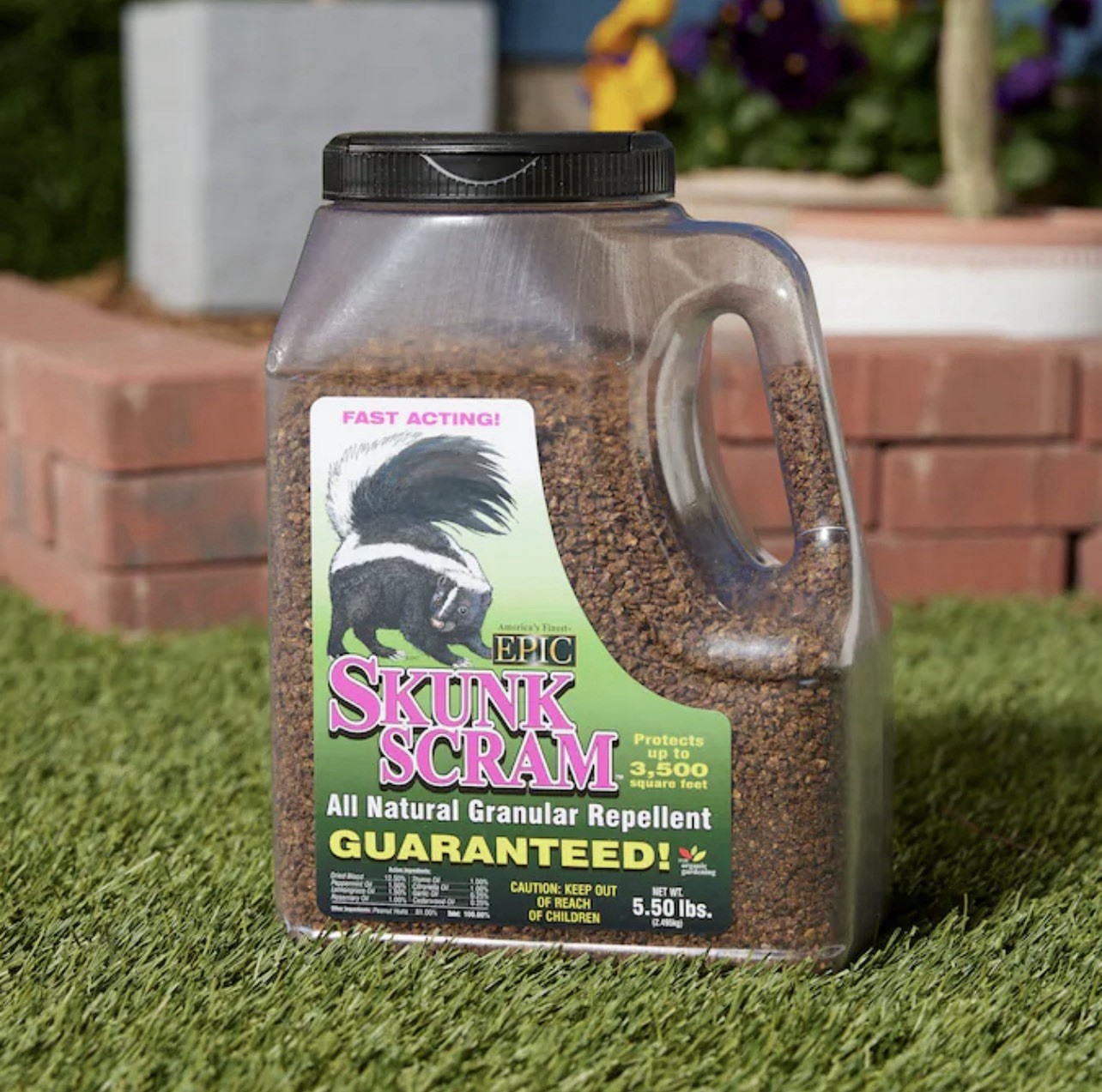 America’s Finest Epic Skunk Scram All Natural Granular Repellent 5.5 Lbs