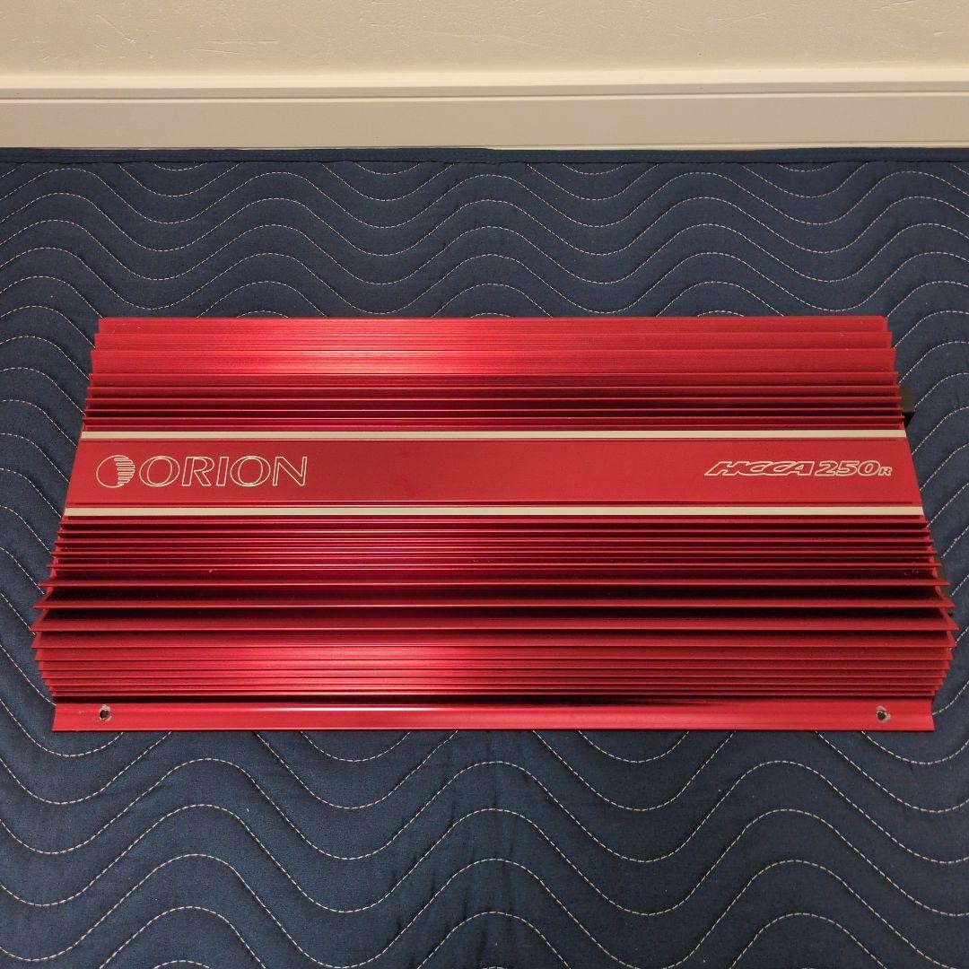 Orion HCCA 250R Red 2-Channel Power Amplifier Vintage Made in USA Untested