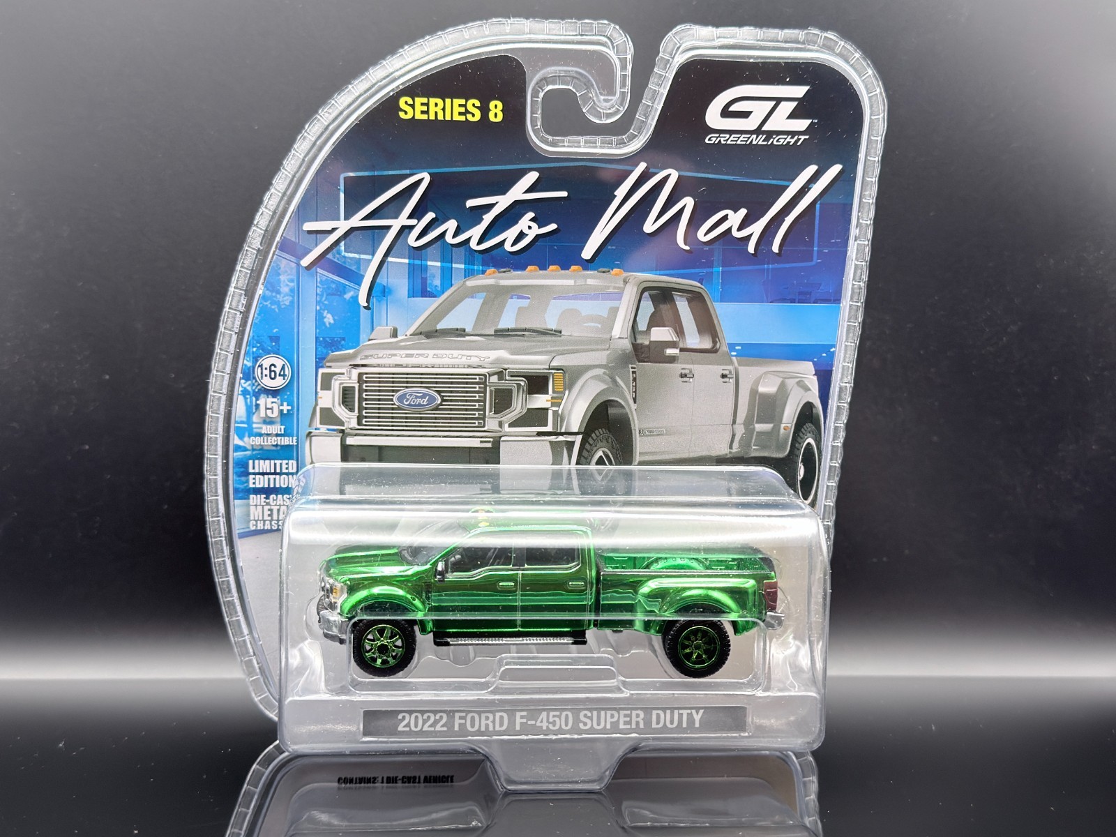 Greenlight 2022 Ford F-450 Super Duty – Iconic Silver 68080 A 1/64 CHASE